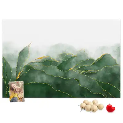 Memobord van kurk Moderne bloemmotieven