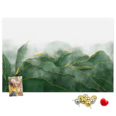 Memobord van kurk Moderne bloemmotieven