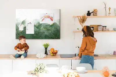 Memobord van kurk Moderne bloemmotieven