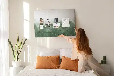 Memobord van kurk Moderne bloemmotieven
