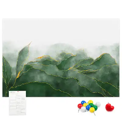 Memobord van kurk Moderne bloemmotieven