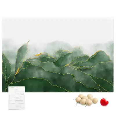 Memobord van kurk Moderne bloemmotieven