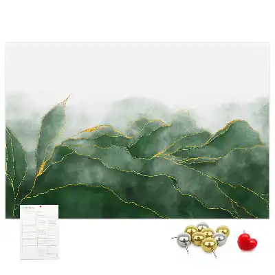 Memobord van kurk Moderne bloemmotieven