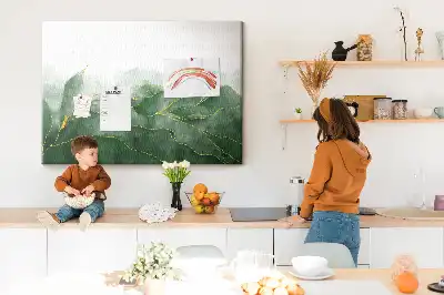 Memobord van kurk Moderne bloemmotieven
