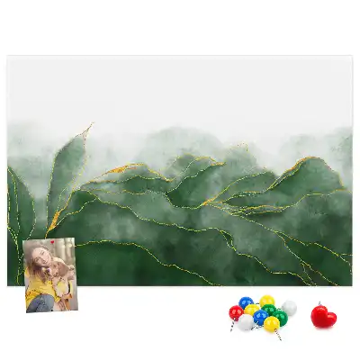 Memobord van kurk Moderne bloemmotieven