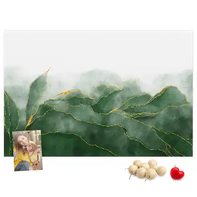 Memobord van kurk Moderne bloemmotieven