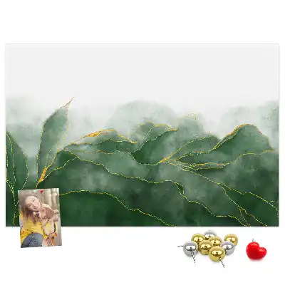 Memobord van kurk Moderne bloemmotieven
