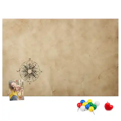 Kurk prikbord Kompas canvas