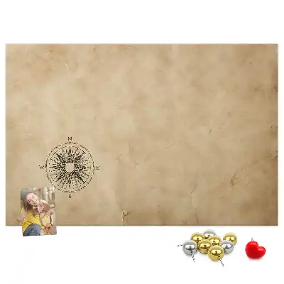 Kurk prikbord Kompas canvas