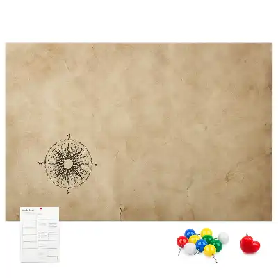Kurk prikbord Kompas canvas