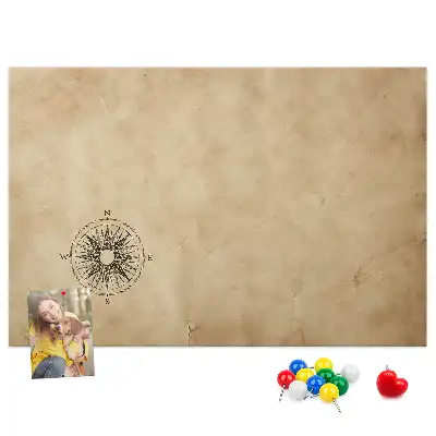 Kurk prikbord Kompas canvas