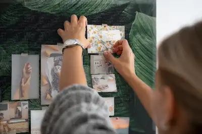 Memobord van kurk Tropische monstera