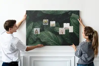 Memobord van kurk Tropische monstera