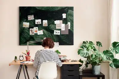 Memobord van kurk Tropische monstera