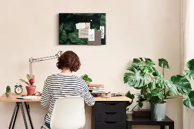 Memobord van kurk Tropische monstera