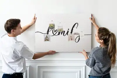 Memobord van kurk Opschrift "family"
