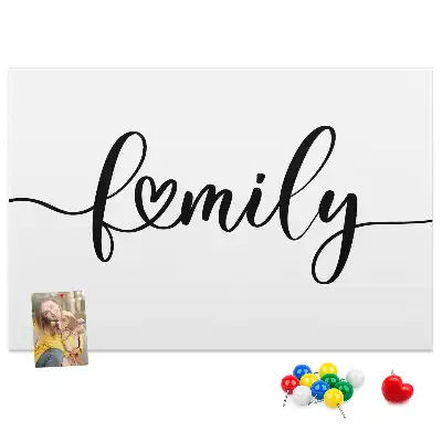 Memobord van kurk Opschrift "family"