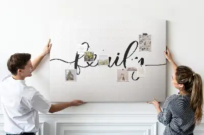 Memobord van kurk Opschrift "family"