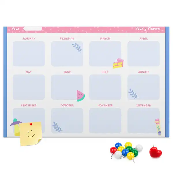 Kurk prikbord Maandelijkse wandkalender
