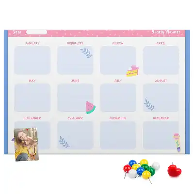 Kurk prikbord Maandelijkse wandkalender