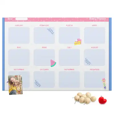 Kurk prikbord Maandelijkse wandkalender