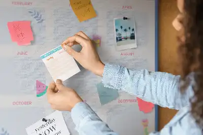Kurk prikbord Maandelijkse wandkalender