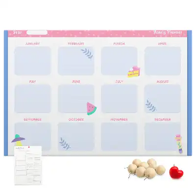 Kurk prikbord Maandelijkse wandkalender