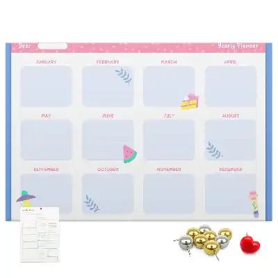 Kurk prikbord Maandelijkse wandkalender