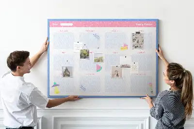 Kurk prikbord Maandelijkse wandkalender