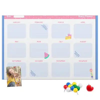 Kurk prikbord Maandelijkse wandkalender