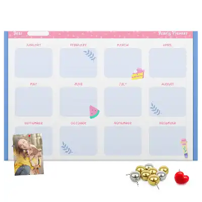Kurk prikbord Maandelijkse wandkalender