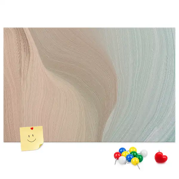 Memobord van kurk Abstractie van golven