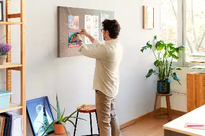 Memobord van kurk Abstractie van golven