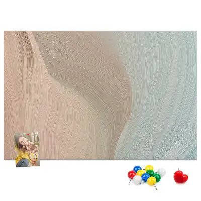 Memobord van kurk Abstractie van golven