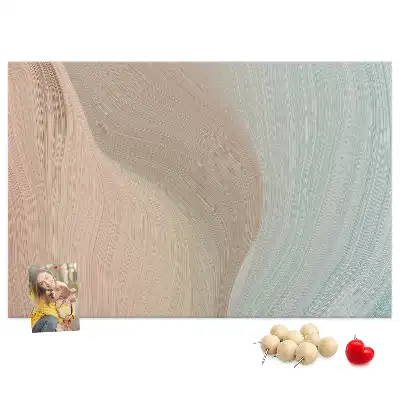 Memobord van kurk Abstractie van golven