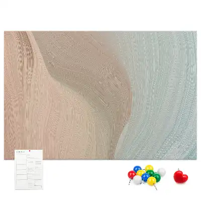 Memobord van kurk Abstractie van golven
