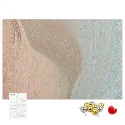 Memobord van kurk Abstractie van golven