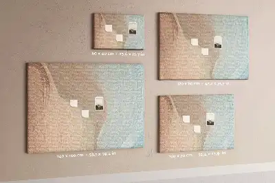 Memobord van kurk Abstractie van golven