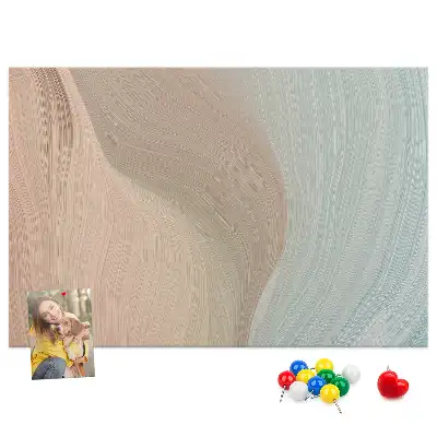 Memobord van kurk Abstractie van golven