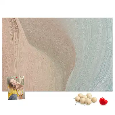 Memobord van kurk Abstractie van golven