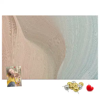 Memobord van kurk Abstractie van golven