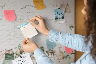 Memobord van kurk Planner gezellig huis