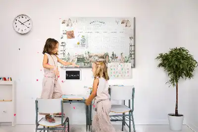 Memobord van kurk Planner gezellig huis