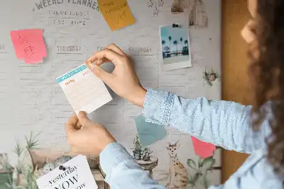 Memobord van kurk Planner gezellig huis