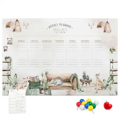 Memobord van kurk Planner gezellig huis