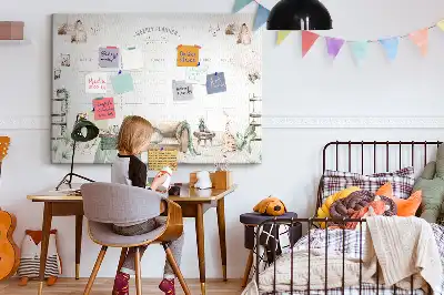 Memobord van kurk Planner gezellig huis