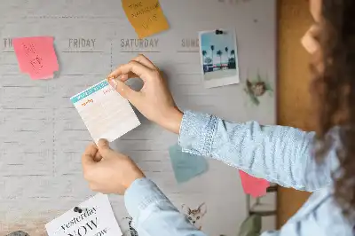 Memobord van kurk Planner gezellig huis