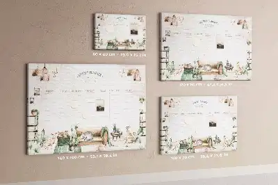 Memobord van kurk Planner gezellig huis