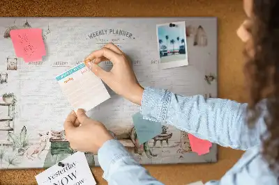 Memobord van kurk Planner gezellig huis