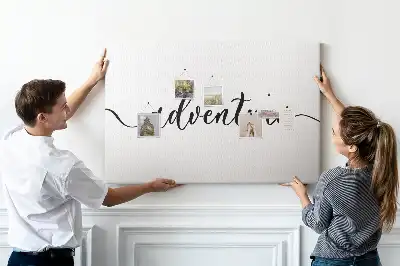 Memobord van kurk Opschrift avontuur